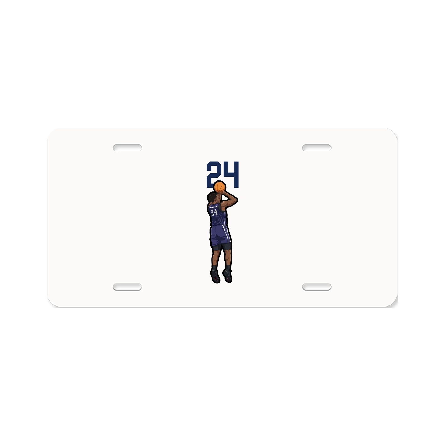 License Plate — Number Top in Classic