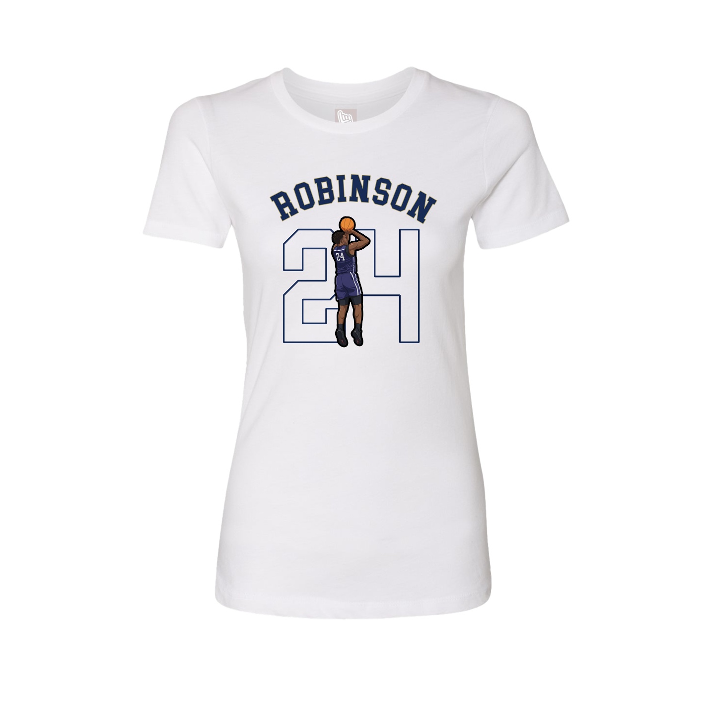 Fitted Women's Tee — Shirsey Arch in White