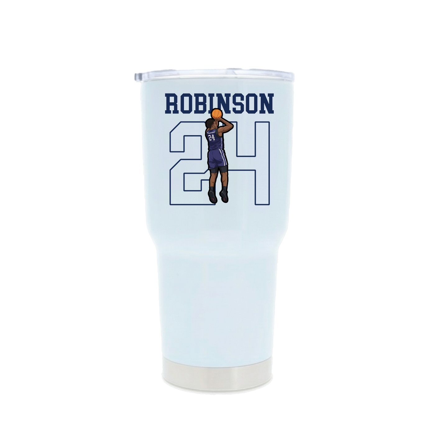 30oz Stainless Steel Tumbler — Shirsey in White