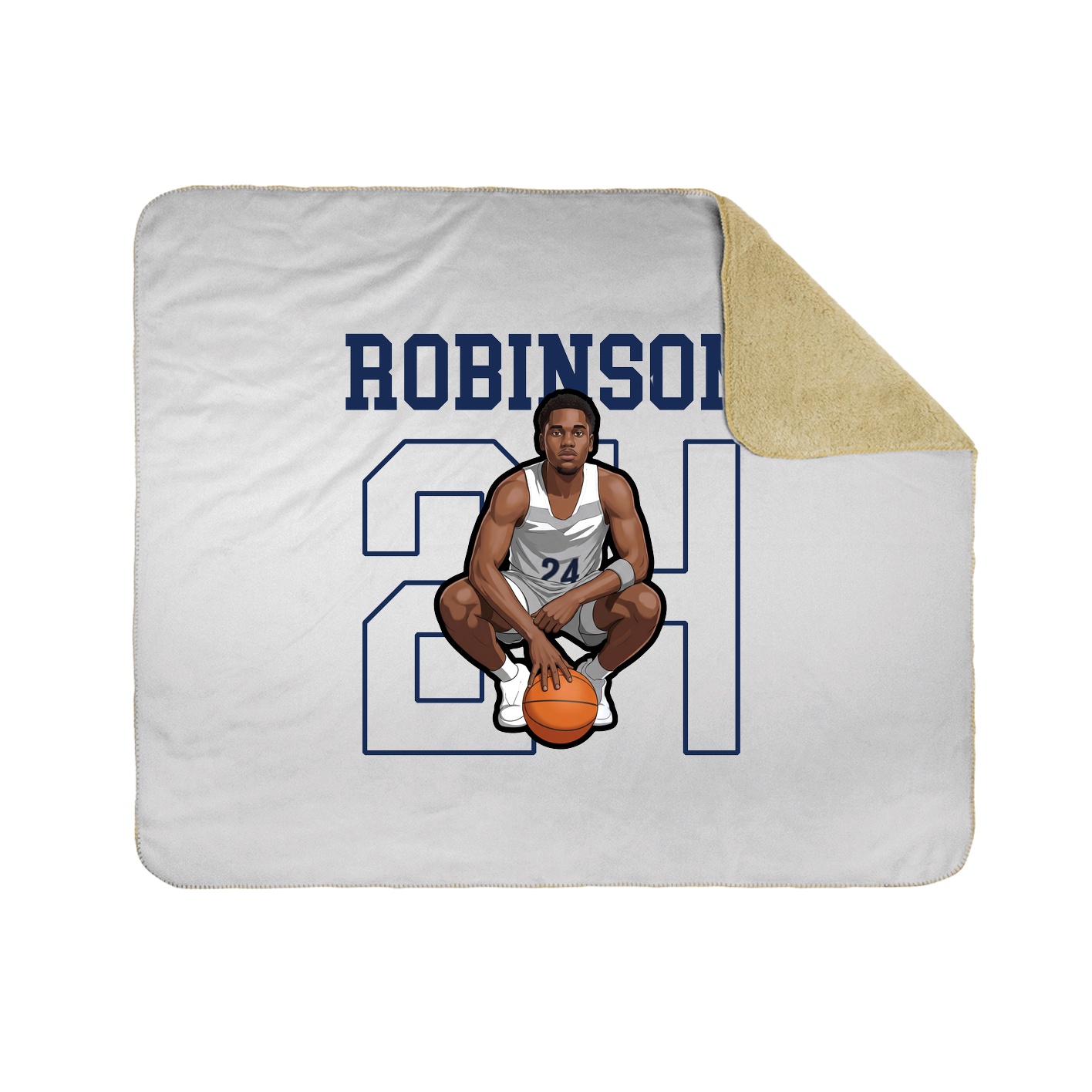 Throw Blanket — Shirsey in White