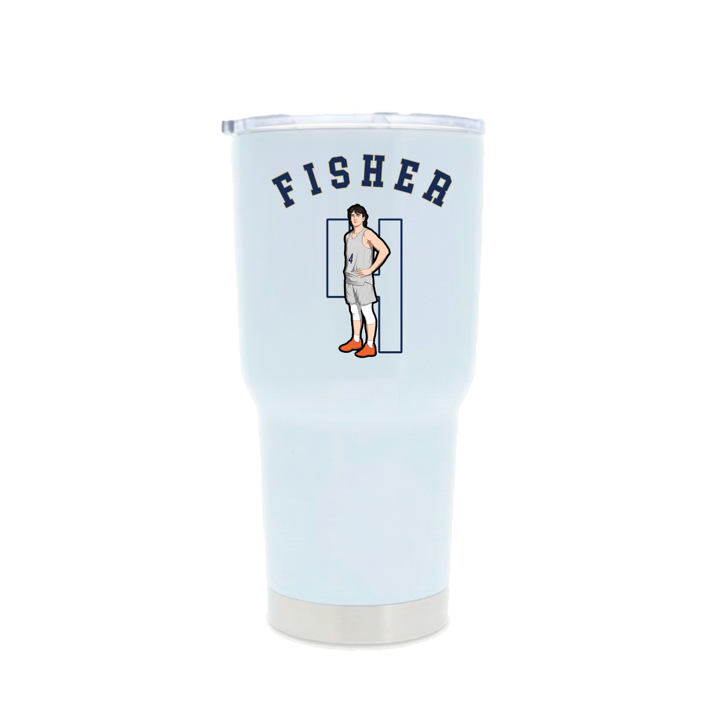 30oz Stainless Steel Tumbler — Shirsey Arch in White
