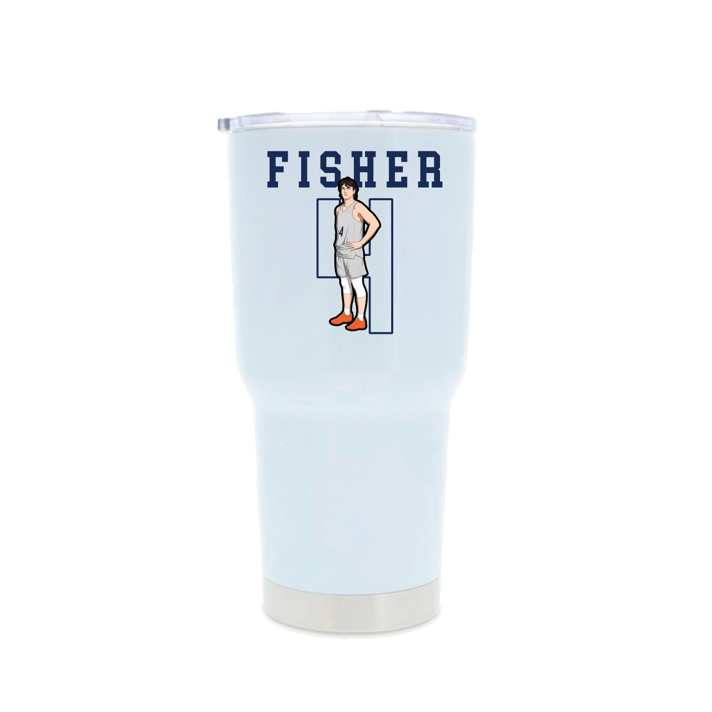 30oz Stainless Steel Tumbler — Shirsey in White