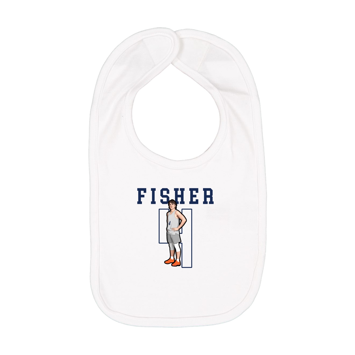 Infant Bib — Shirsey in White