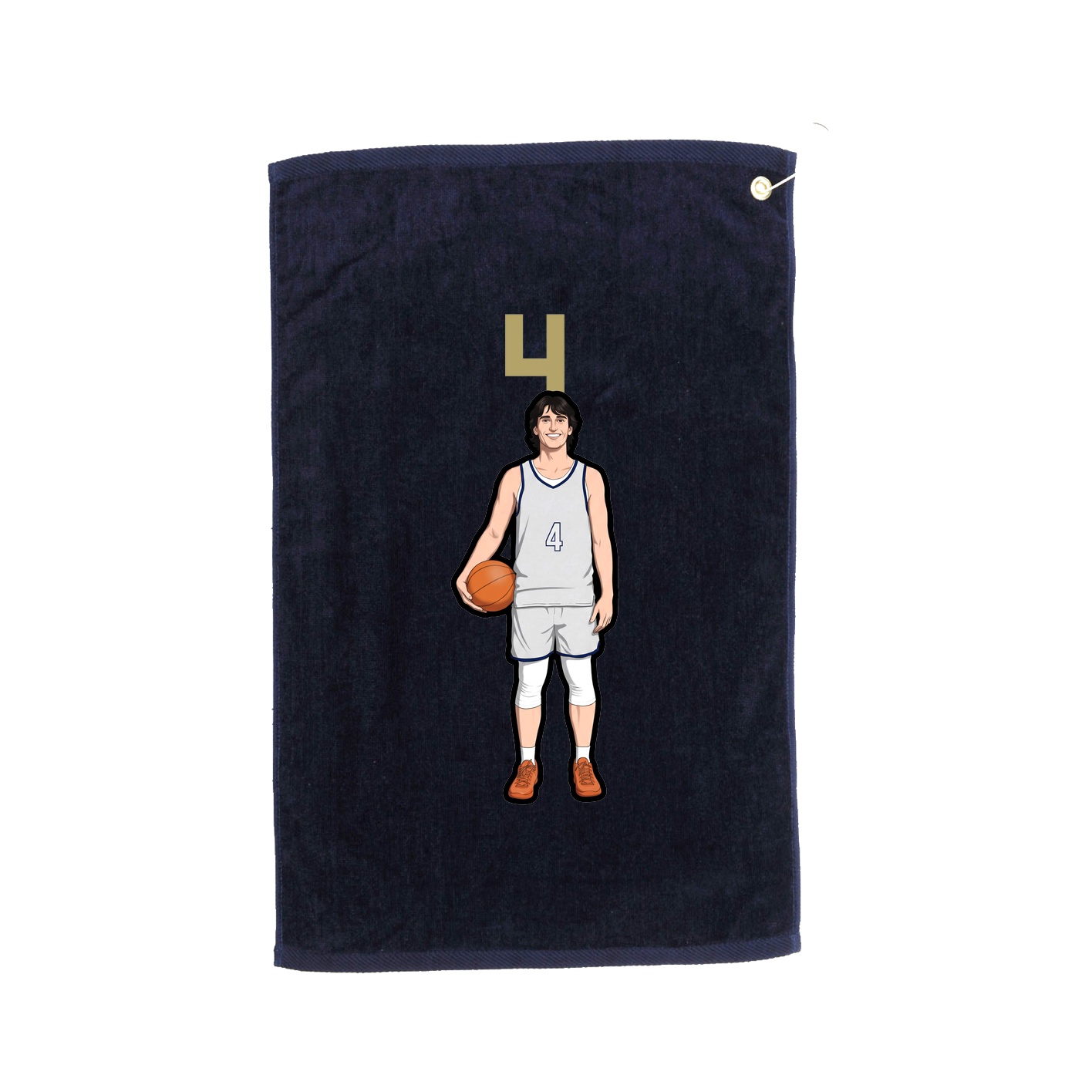 Golf Towel — Number Top in Navy