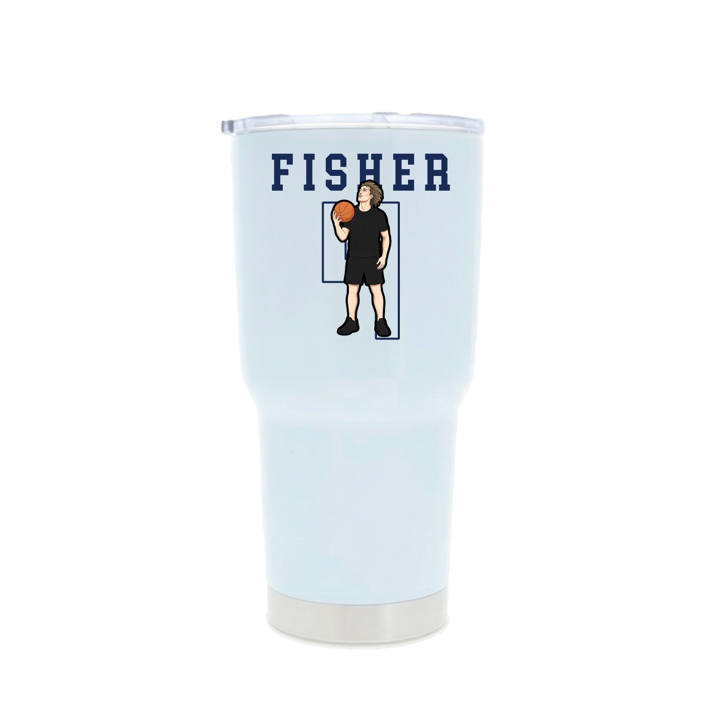 30oz Stainless Steel Tumbler — Shirsey in White