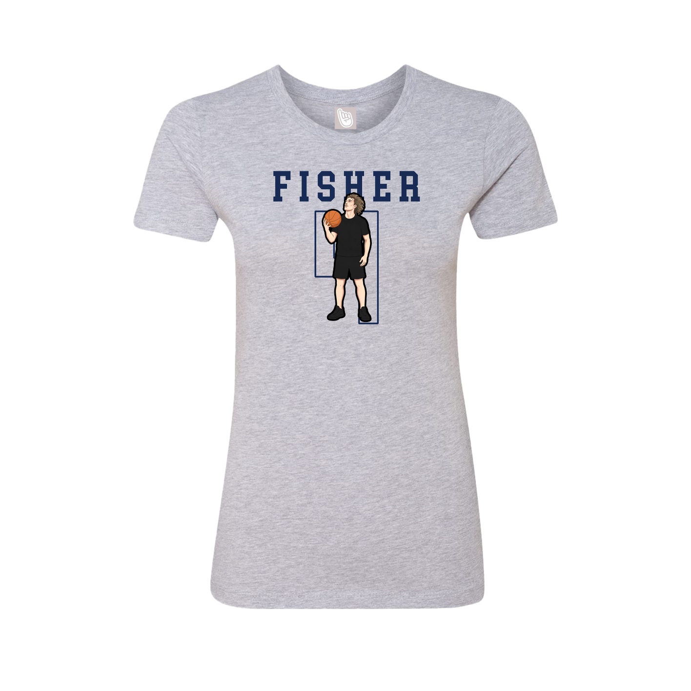 Fitted Women's Tee — Shirsey in Grey