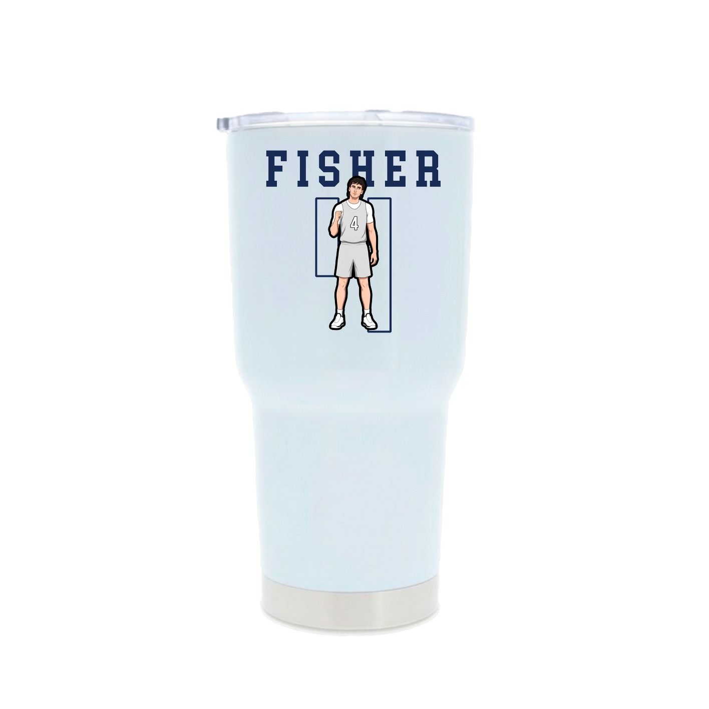 30oz Stainless Steel Tumbler — Shirsey in White