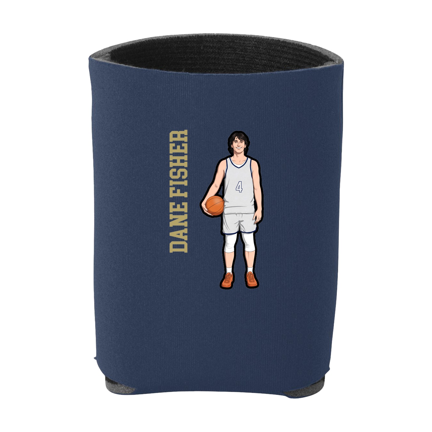 Can Holder — Name Vertical in Navy