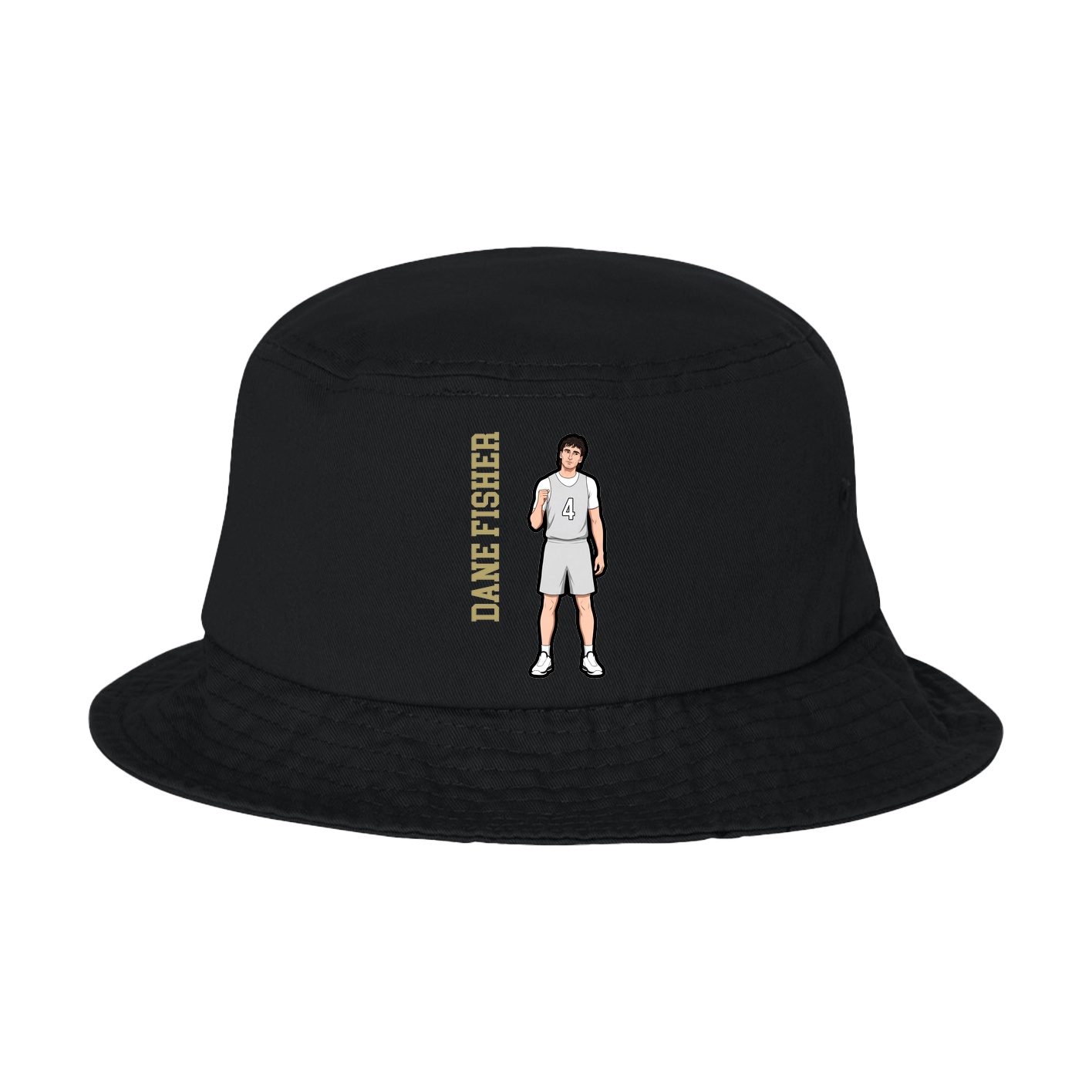 Bucket Cap — Name Vertical in Black