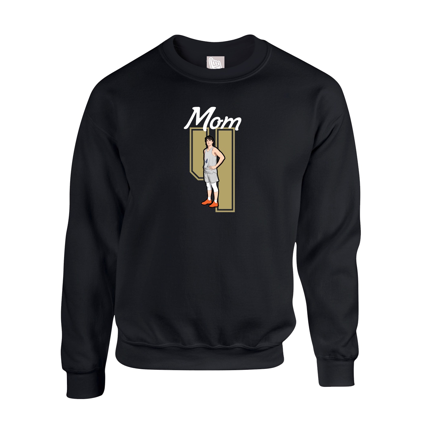 Fleece Crew — Mothers Day Shirsey in Black