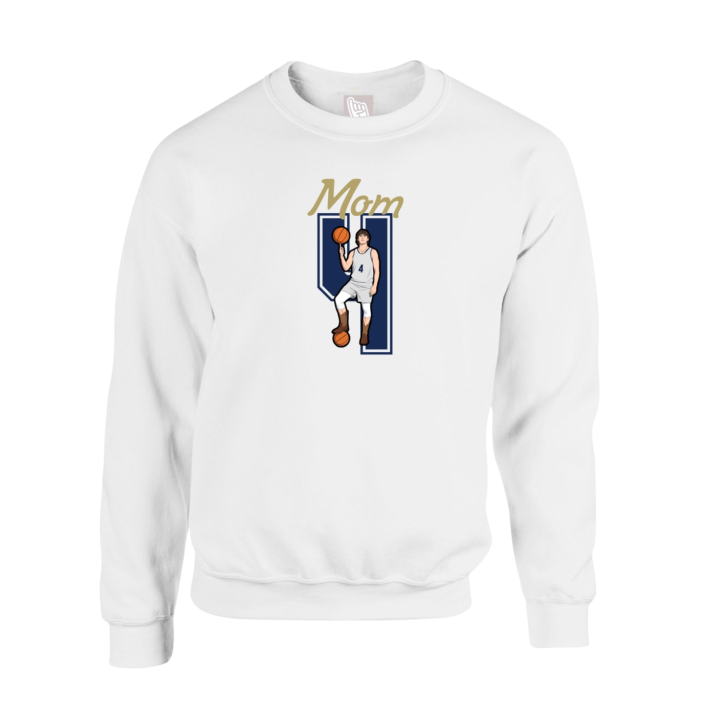 Fleece Crew — Mothers Day Shirsey in White