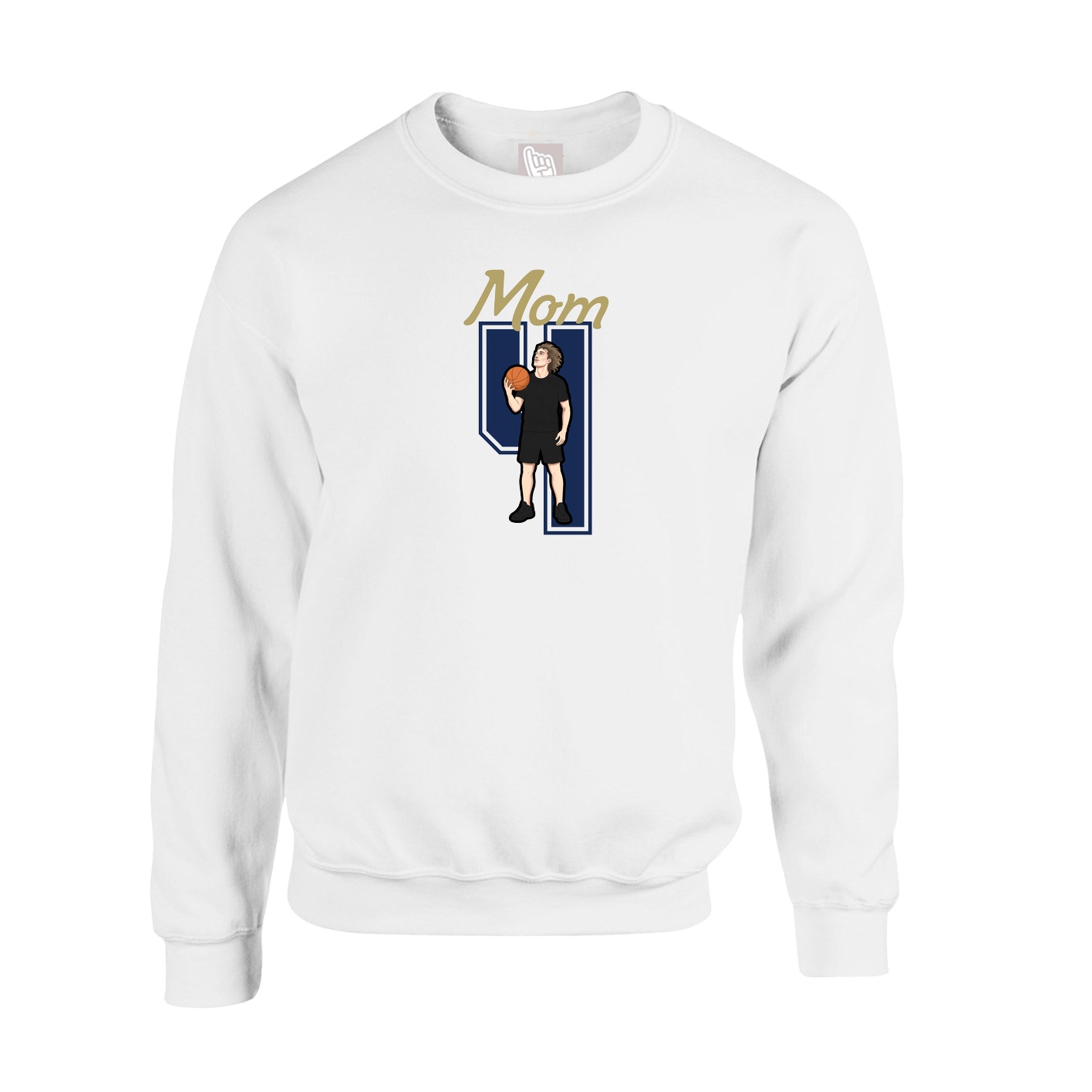 Fleece Crew — Mothers Day Shirsey in White