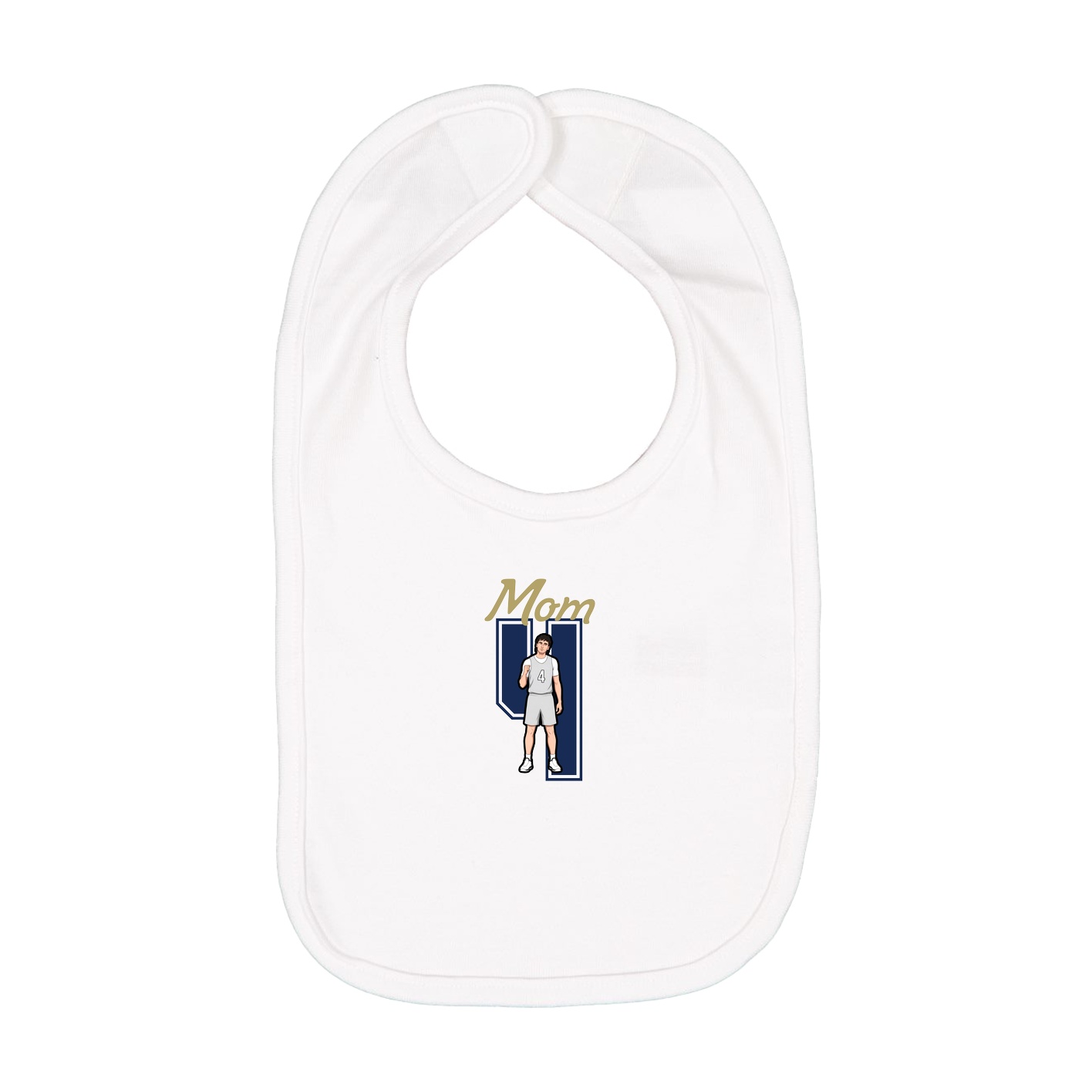 Infant Bib — Mothers Day Shirsey in White