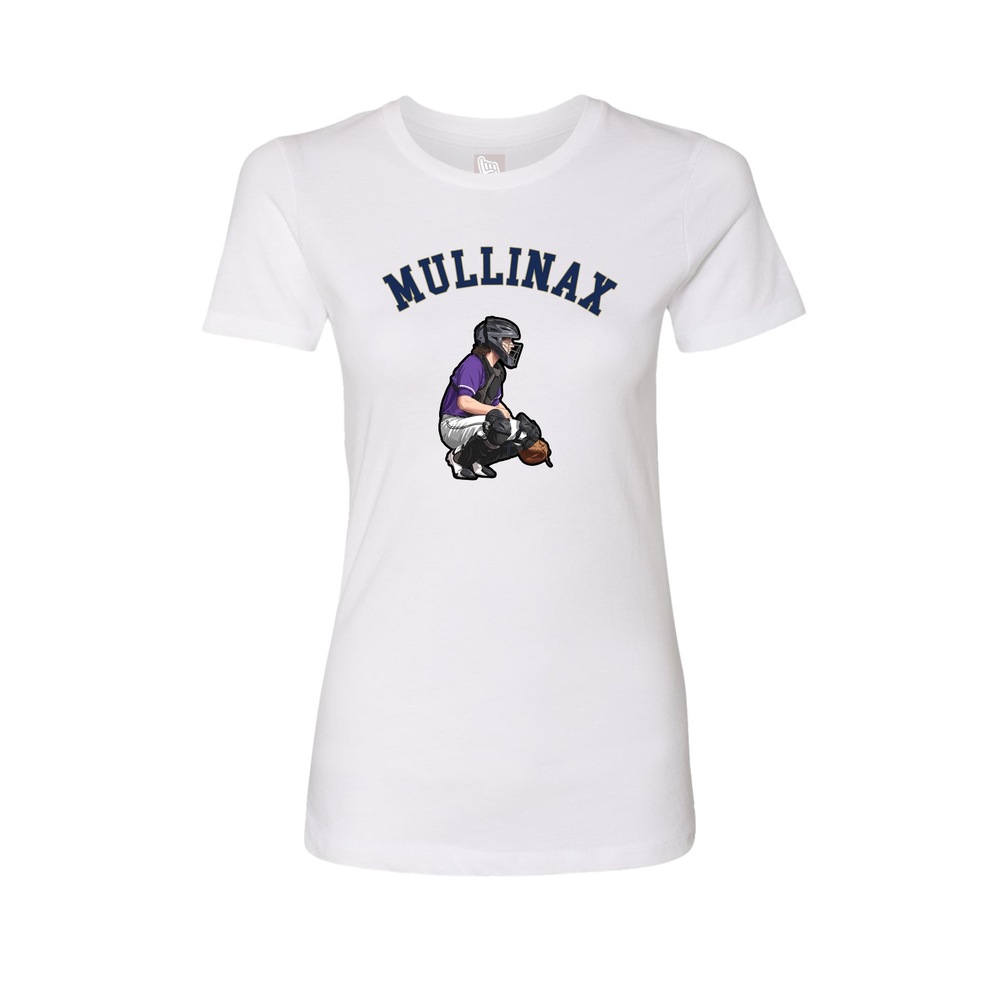 Fitted Women's Tee — Shirsey Arch in White
