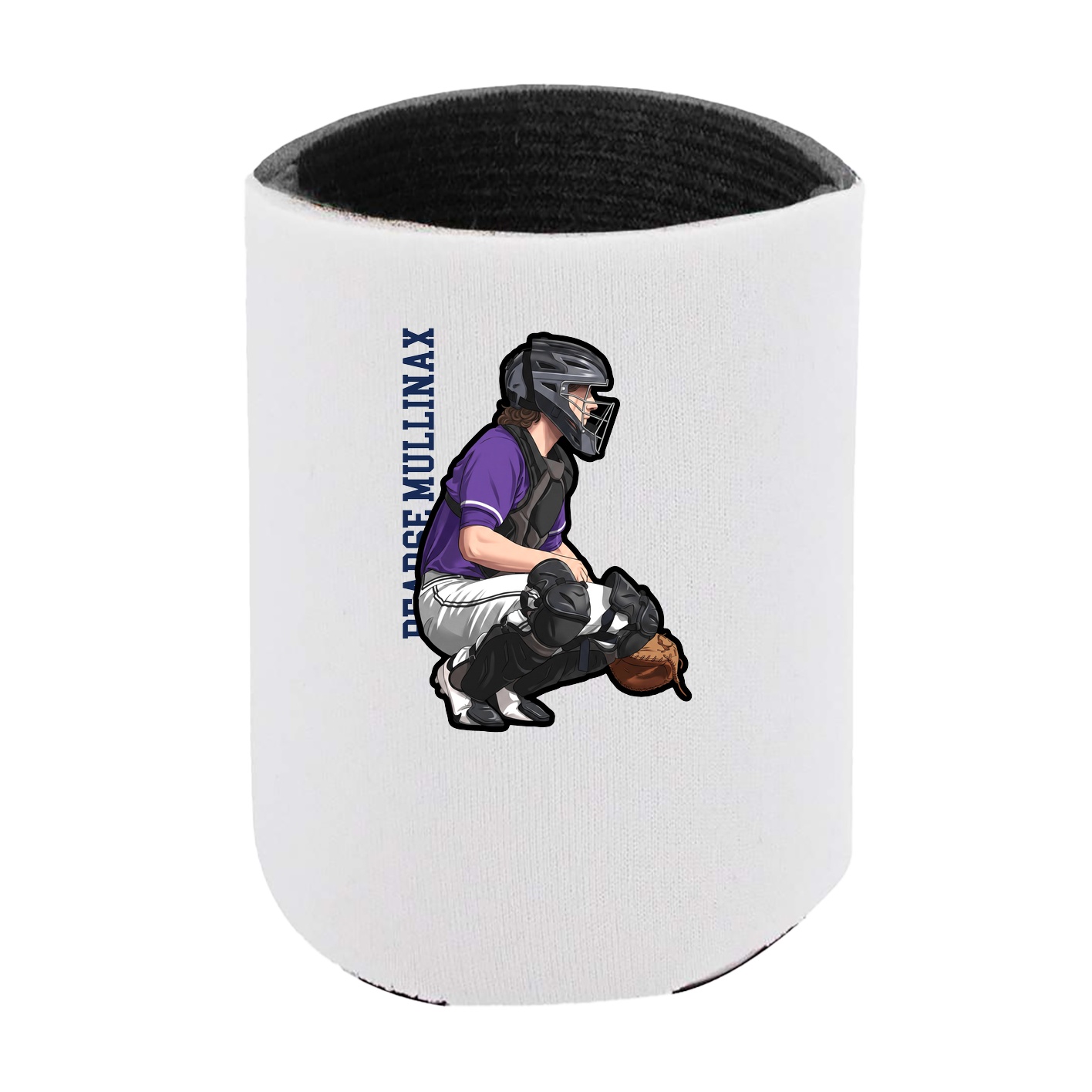 Can Holder — Name Vertical in White
