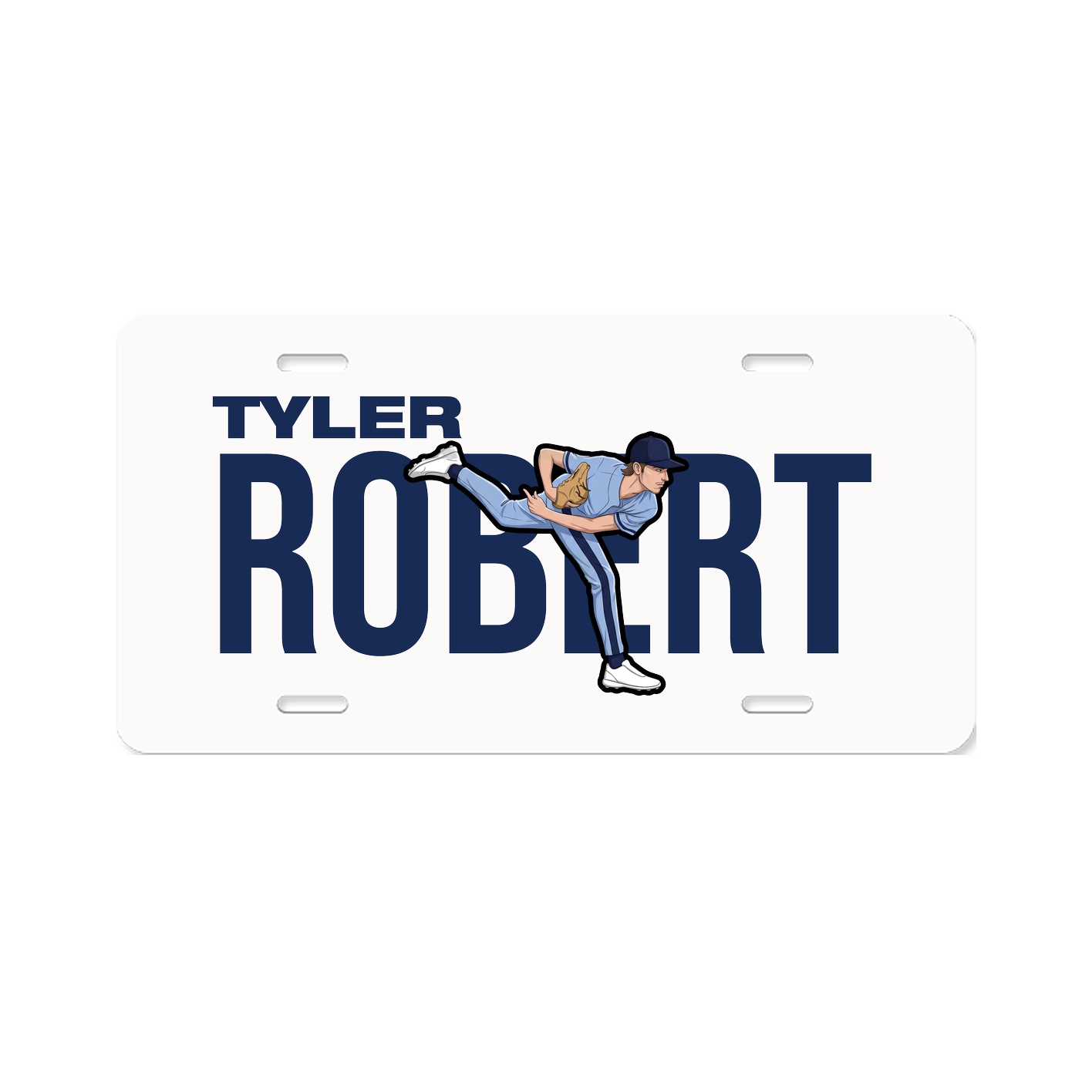 License Plate — Player Name in Classic