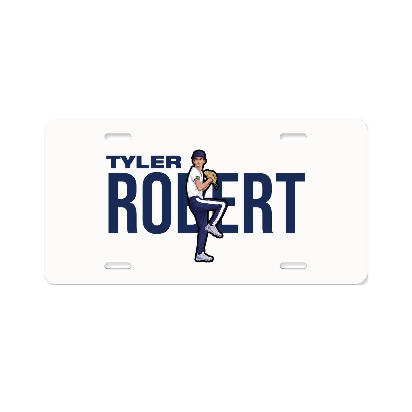 License Plate — Player Name in Classic