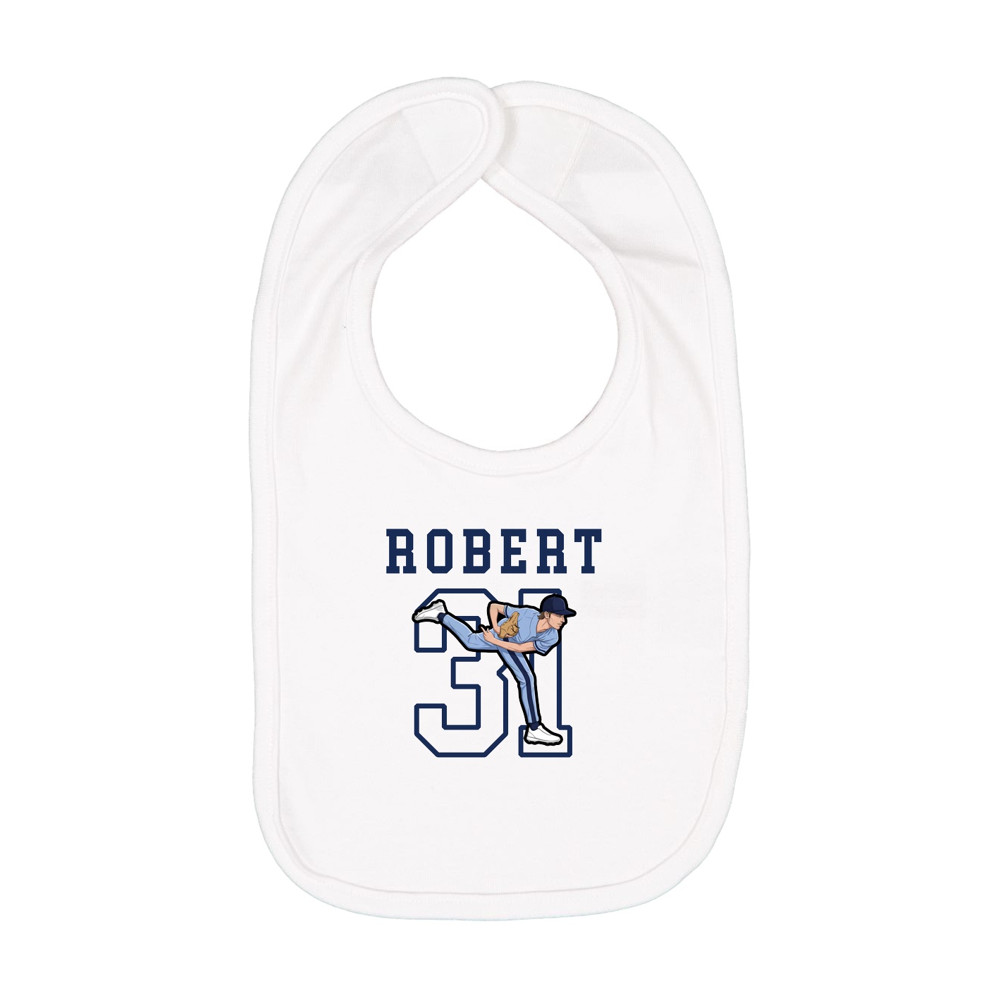 Infant Bib — Shirsey in White