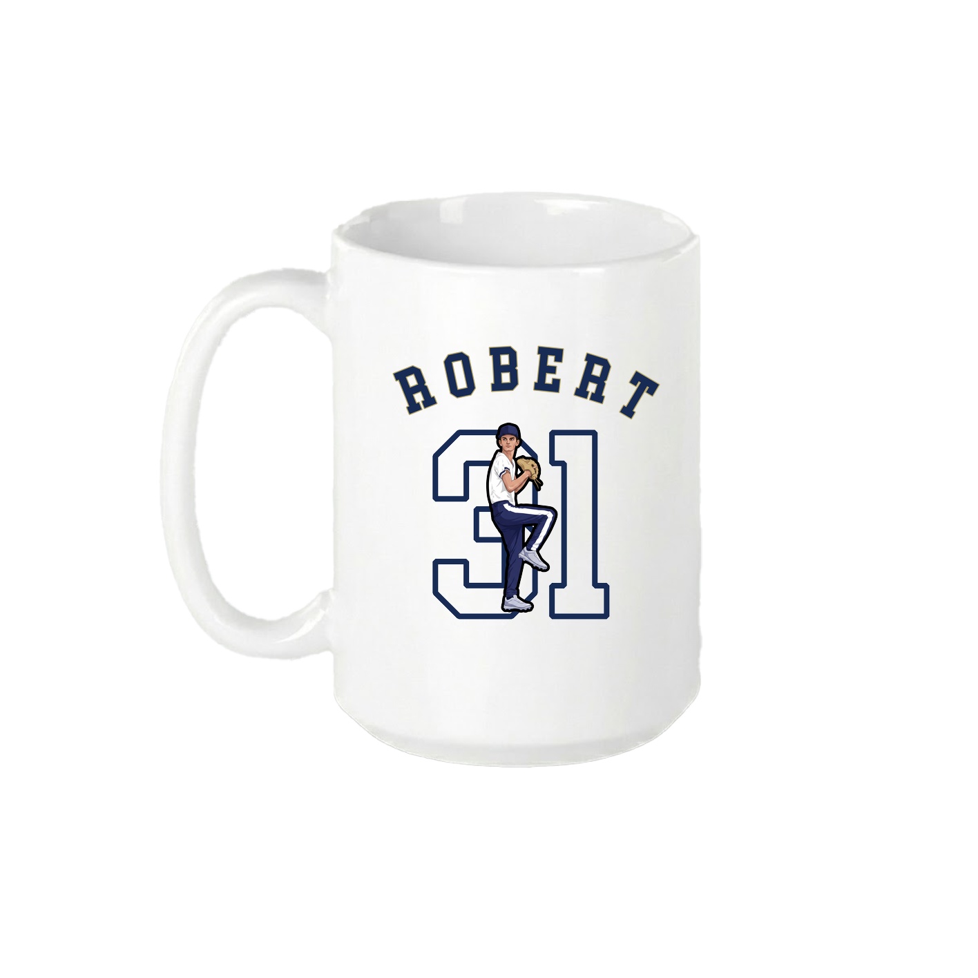 15oz Coffee Mug — Shirsey Arch in White