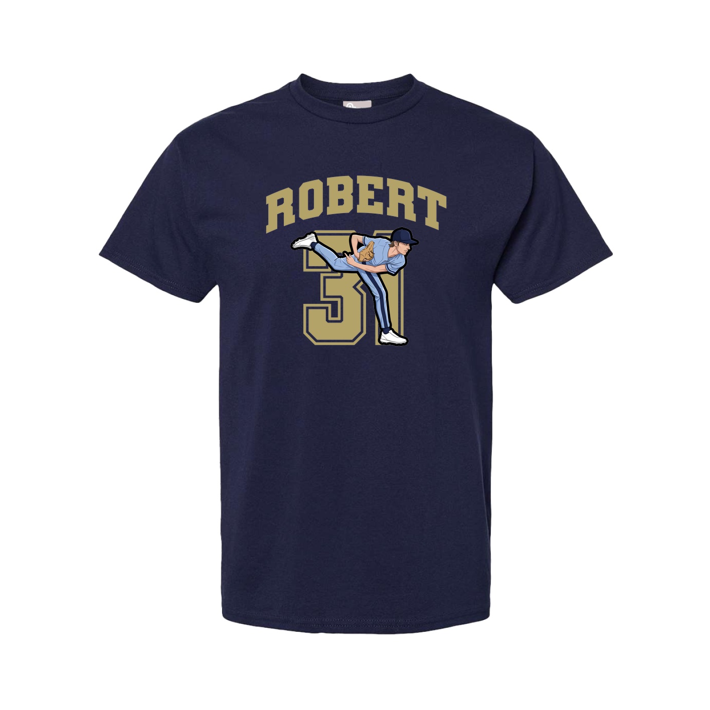 Tee — Number in Navy