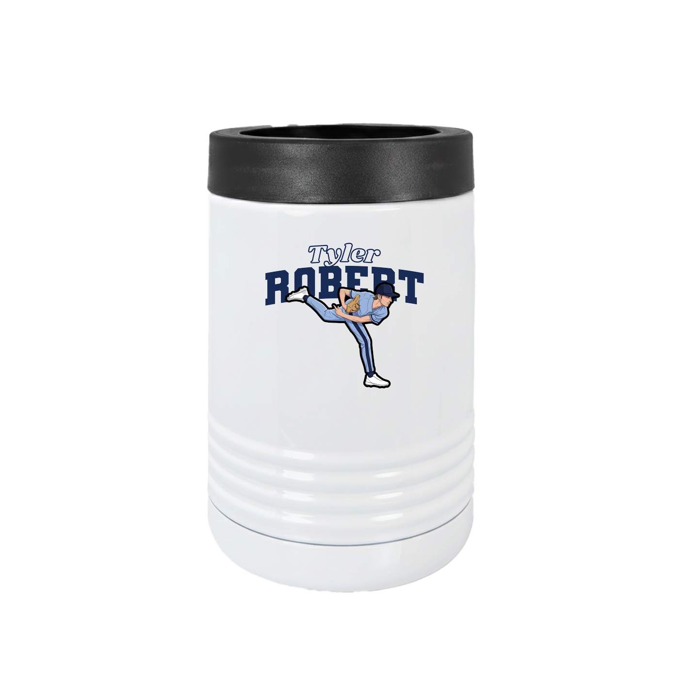 Beverage Holder — Name Arch in White