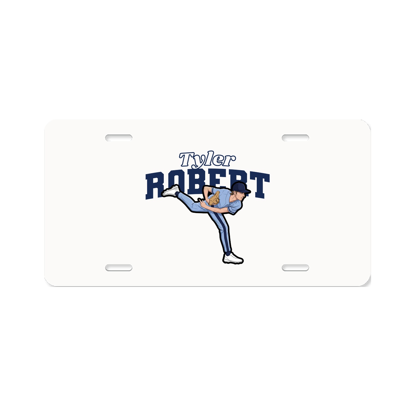 License Plate — Name Arch in Classic