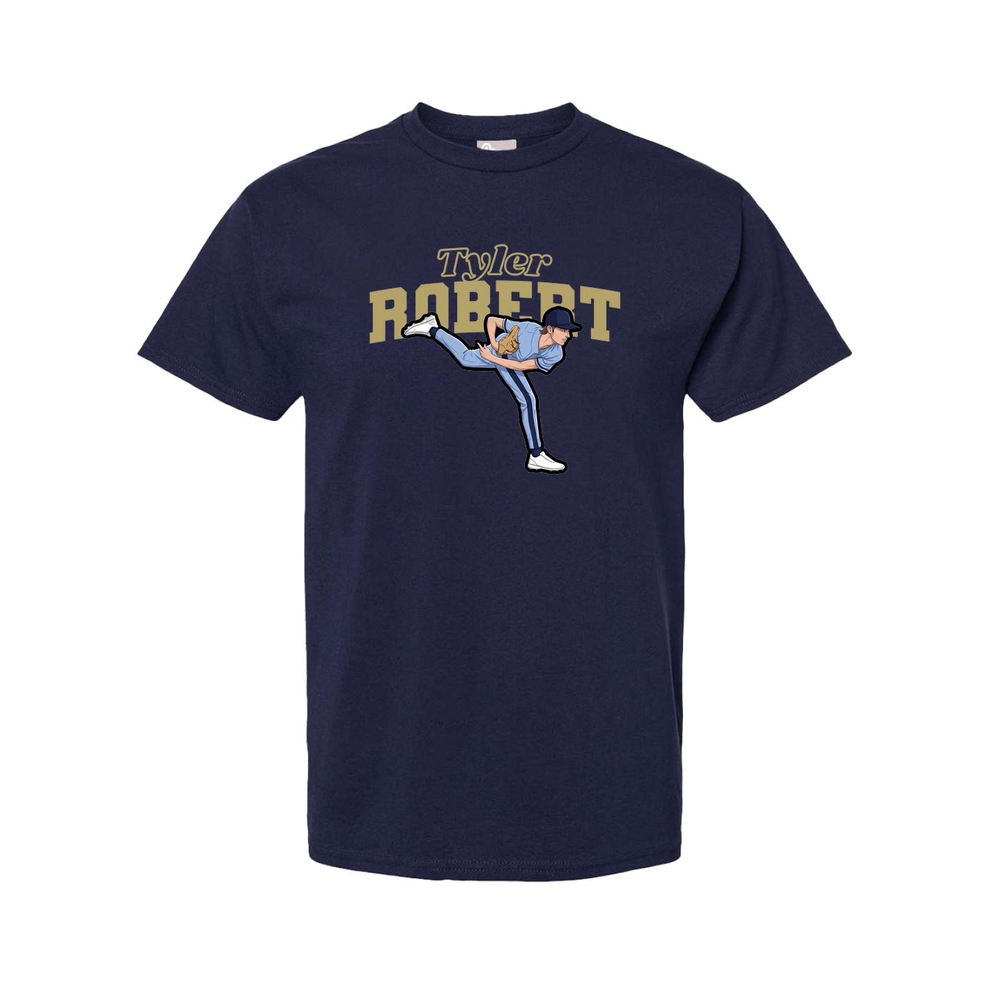 Youth Tee — Name Arch in Navy