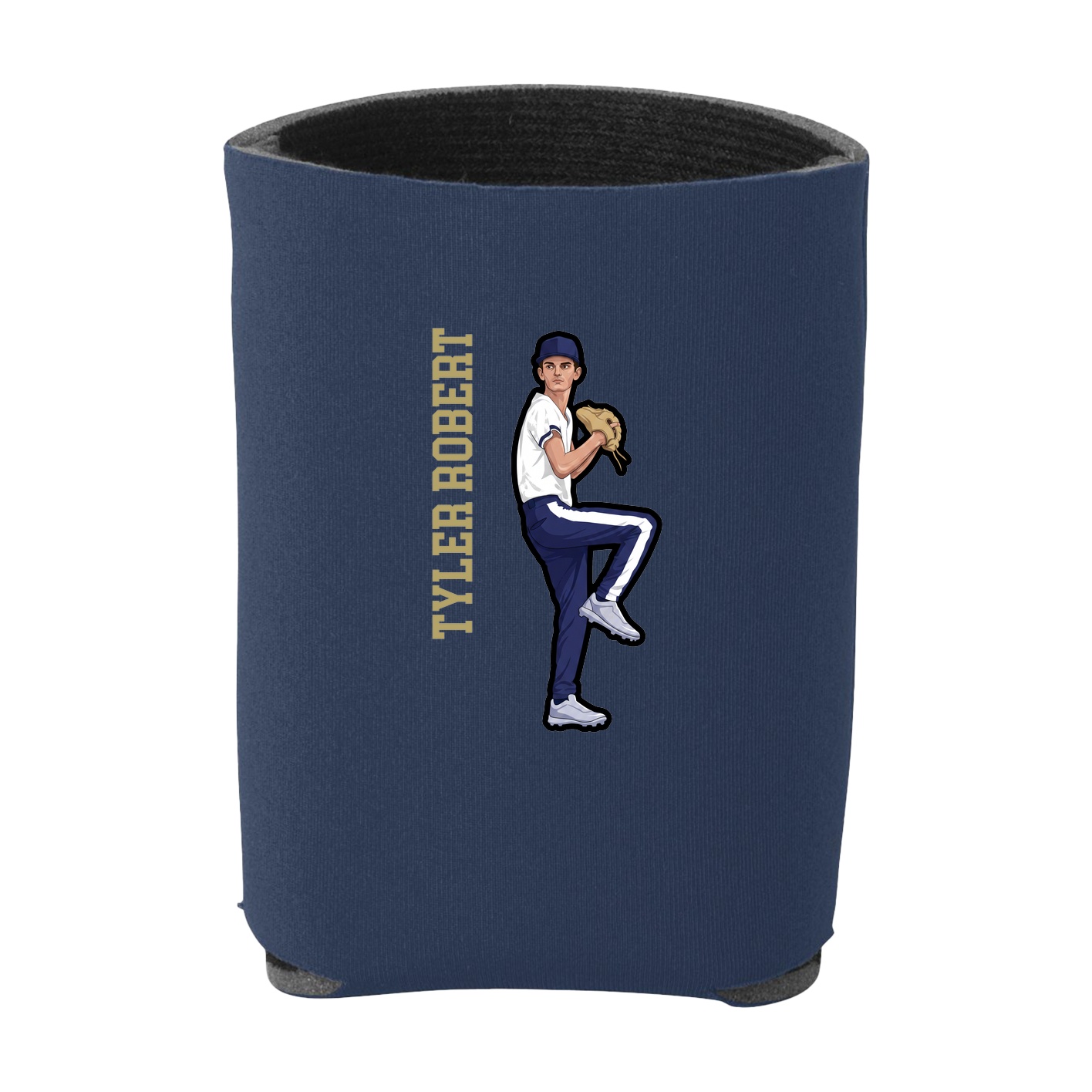 Can Holder — Name Vertical in Navy