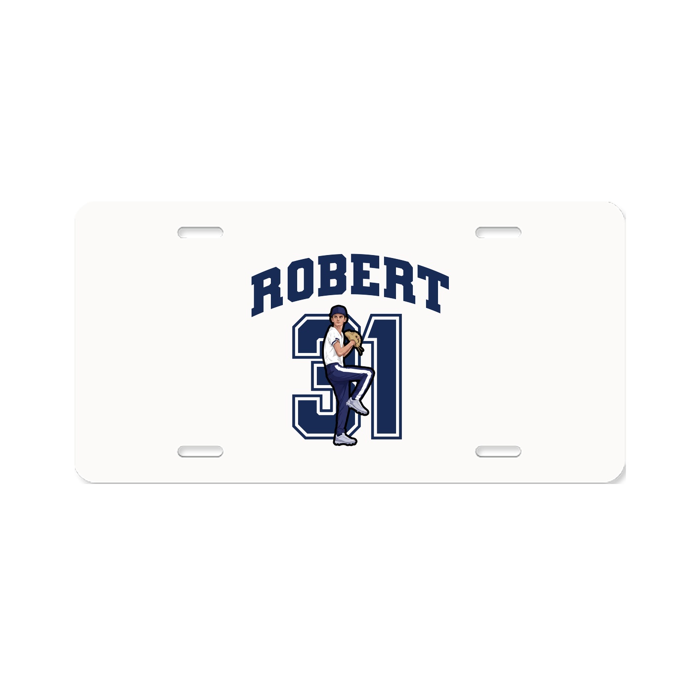 License Plate — Number in Classic