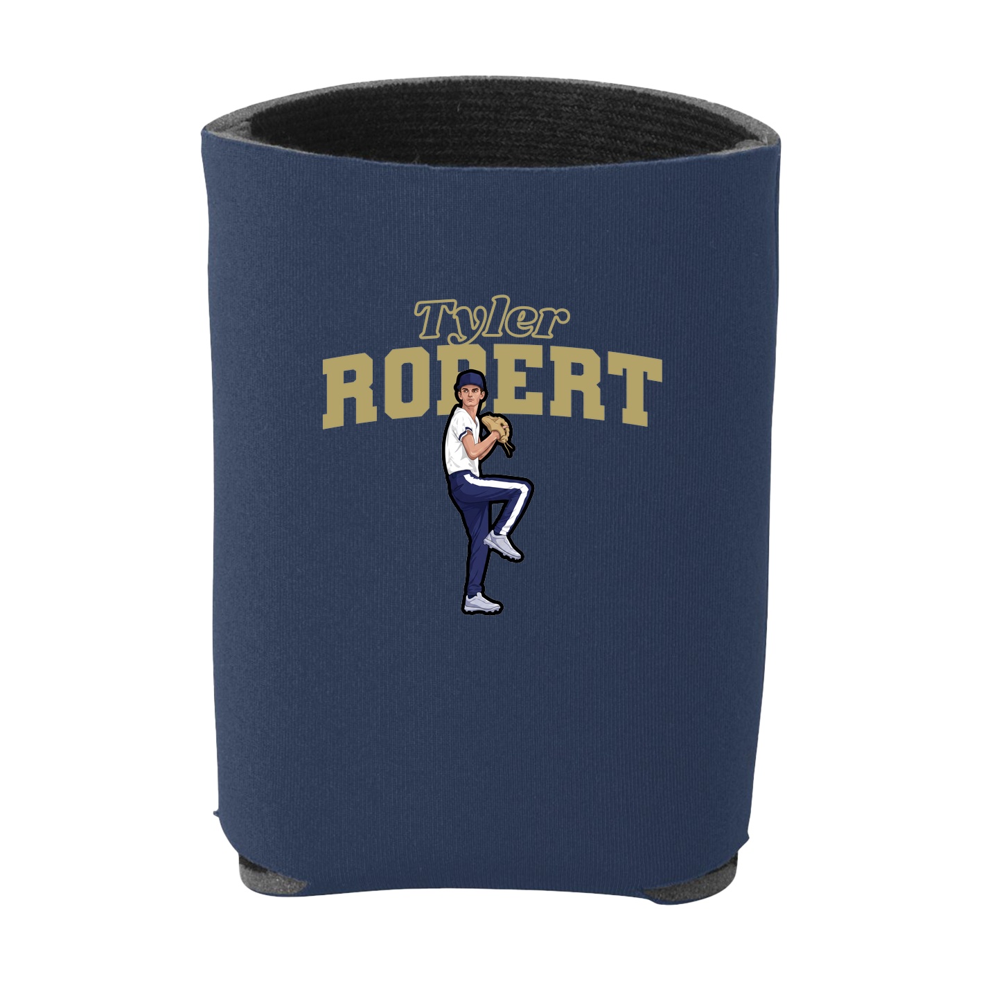 Can Holder — Name Arch in Navy