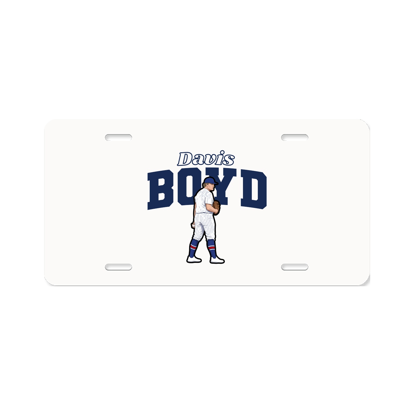 License Plate — Name Arch in Classic