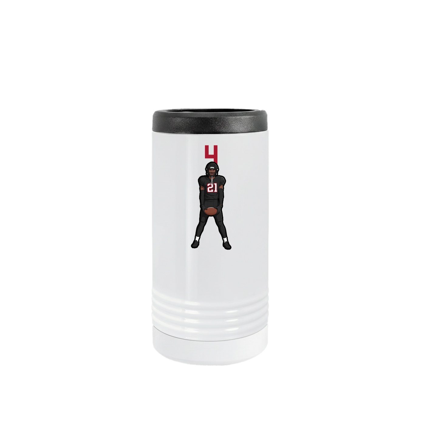 Slim Beverage Holder — Number Top in White