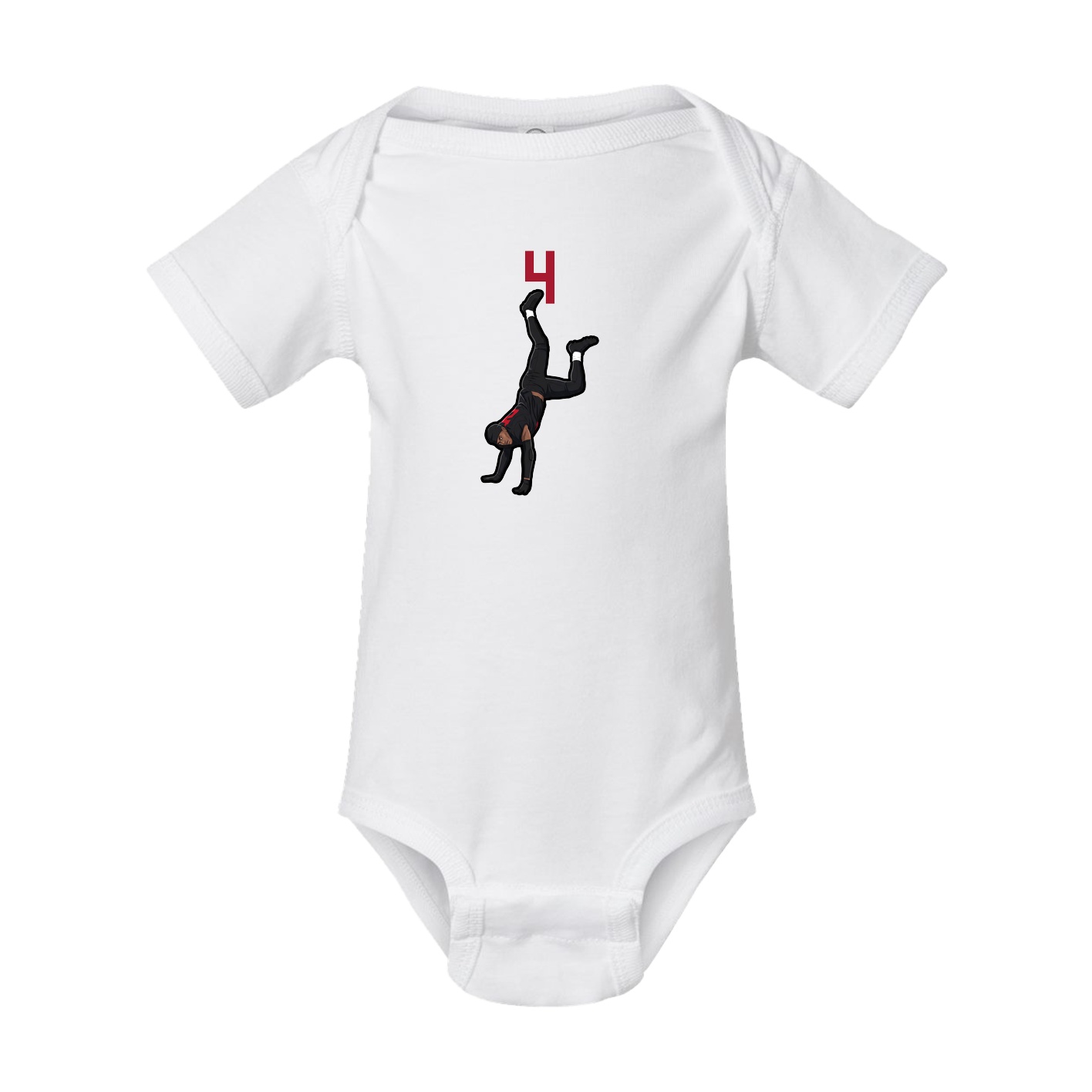 Baby Onesie — Number Top in White