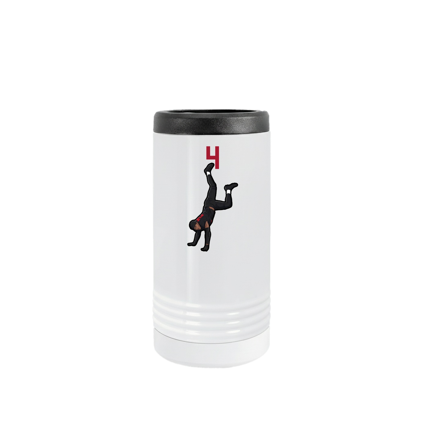 Slim Beverage Holder — Number Top in White