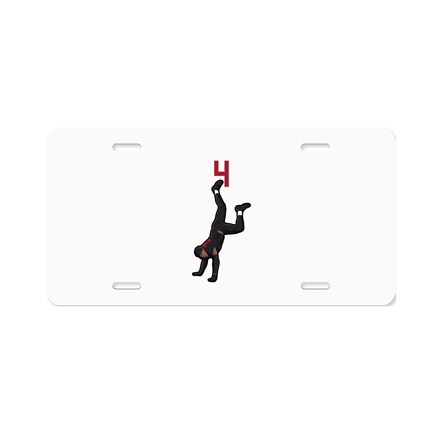 License Plate — Number Top in Classic