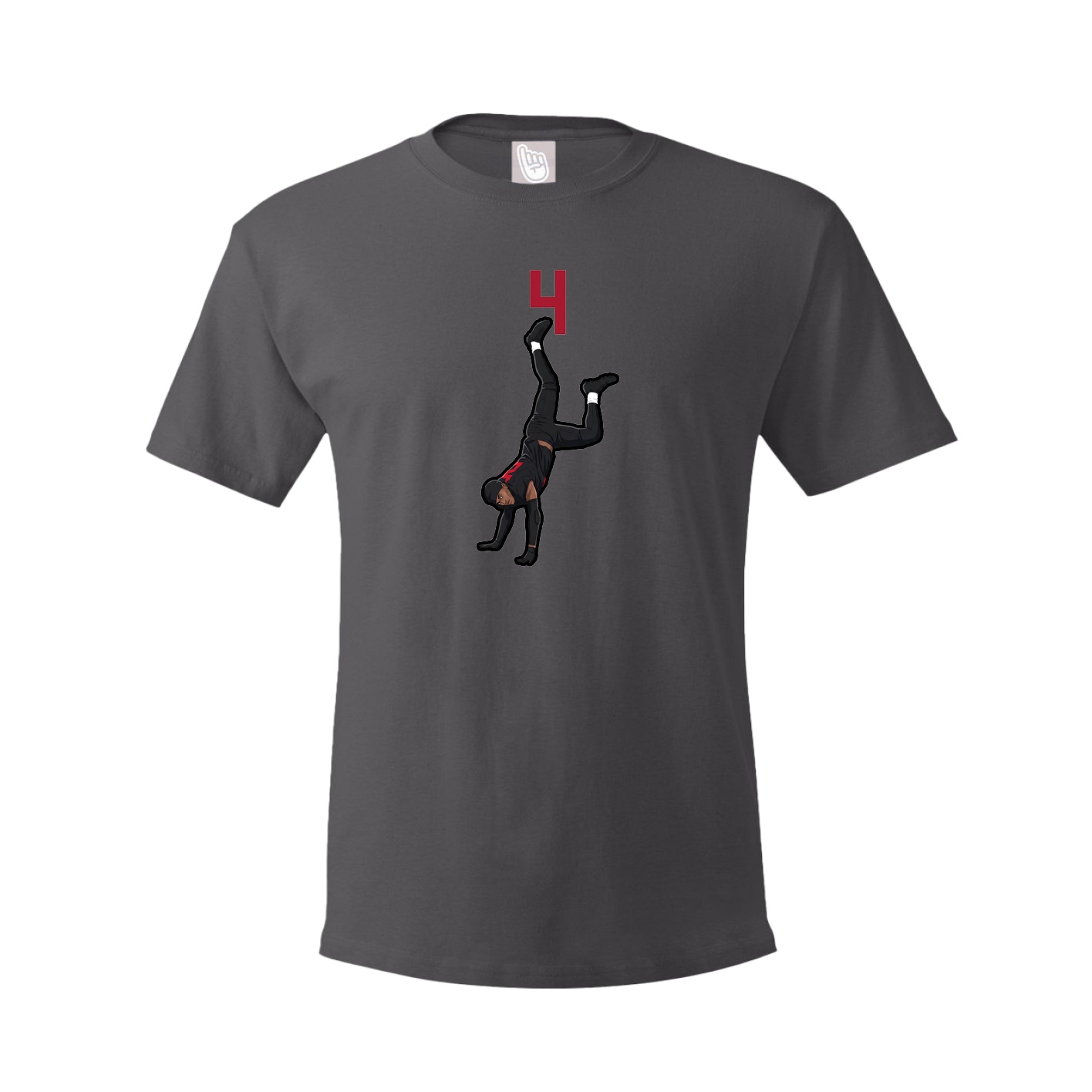 Youth Tee — Number Top in Grey