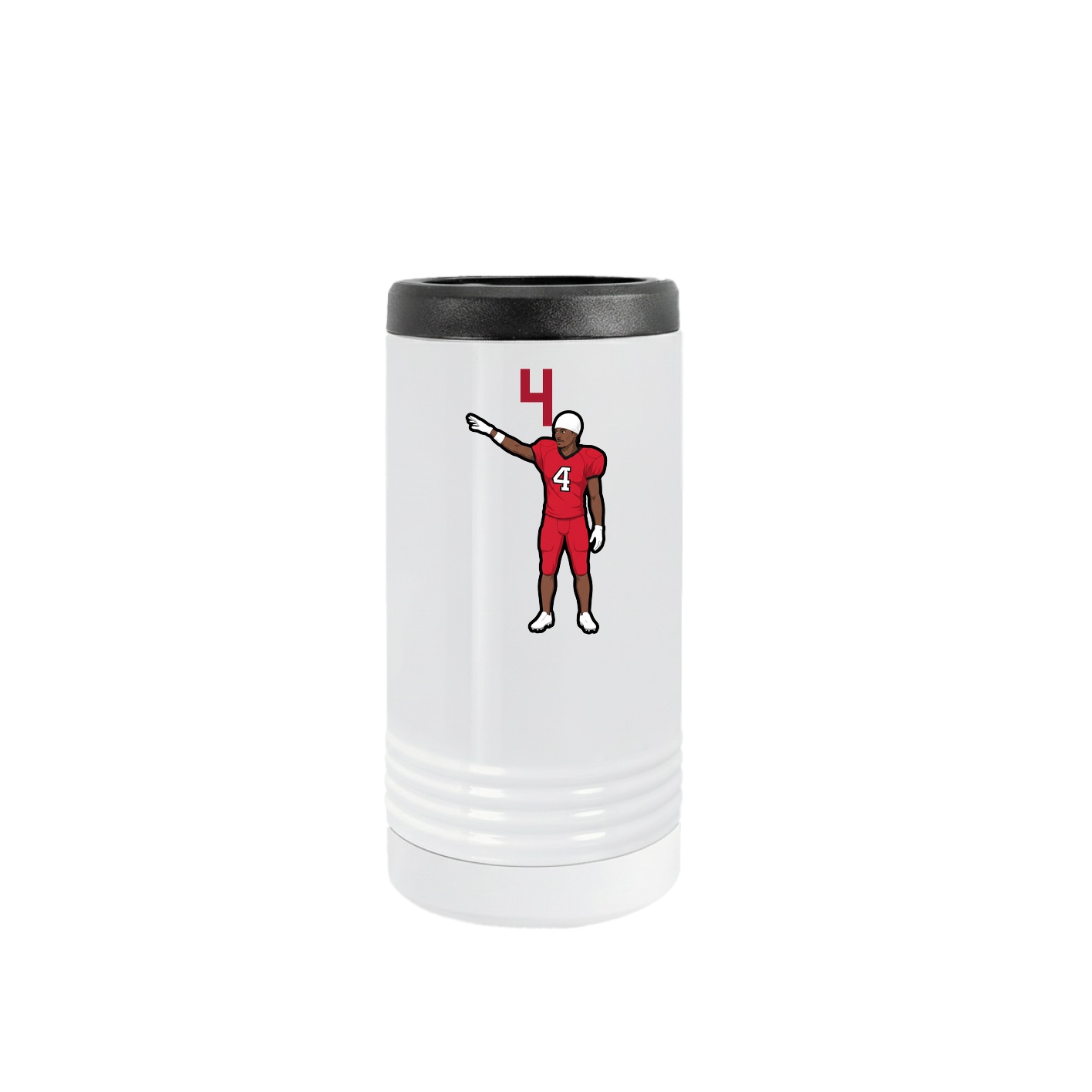 Slim Beverage Holder — Number Top in White