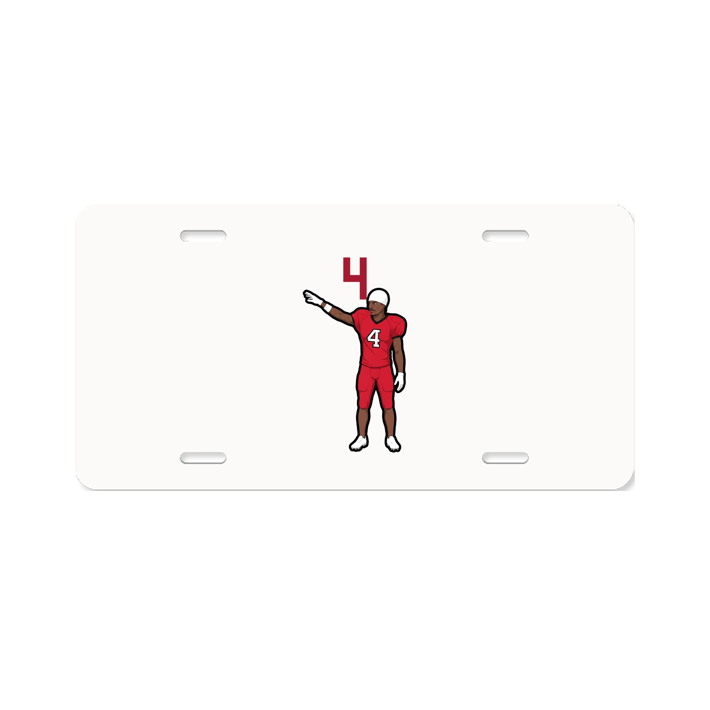 License Plate — Number Top in Classic