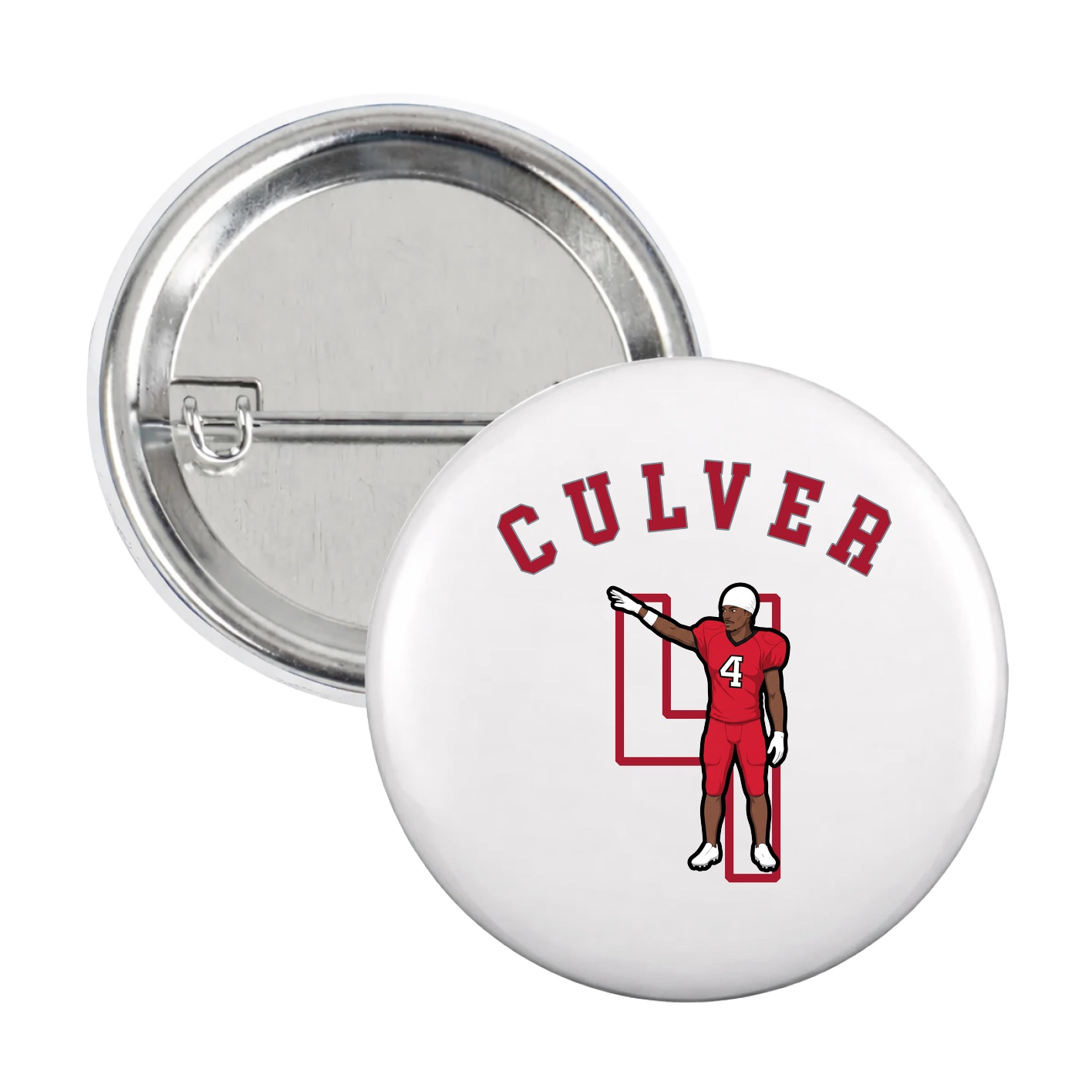 Game Day Button — Shirsey Arch in White