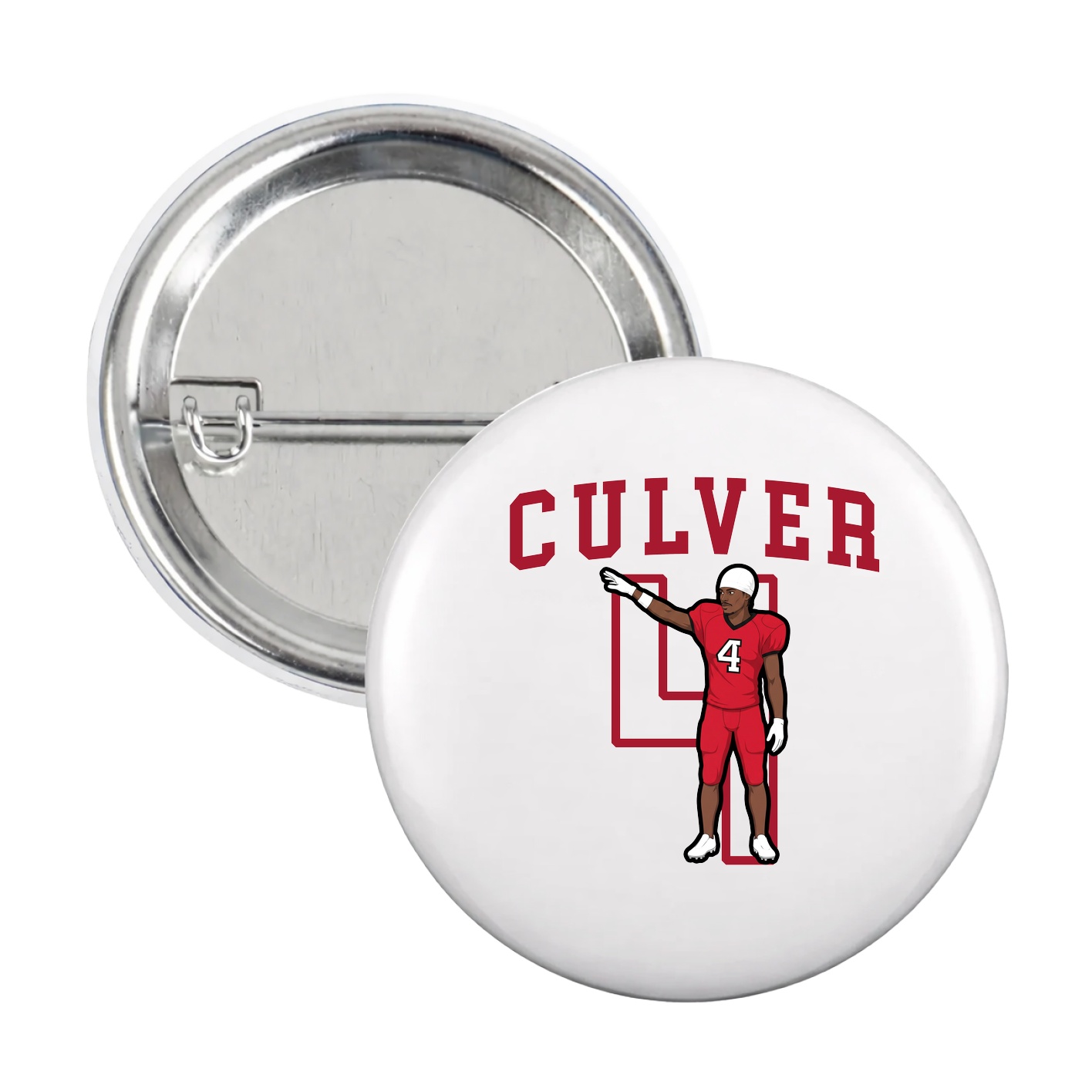 Game Day Button — Shirsey in White