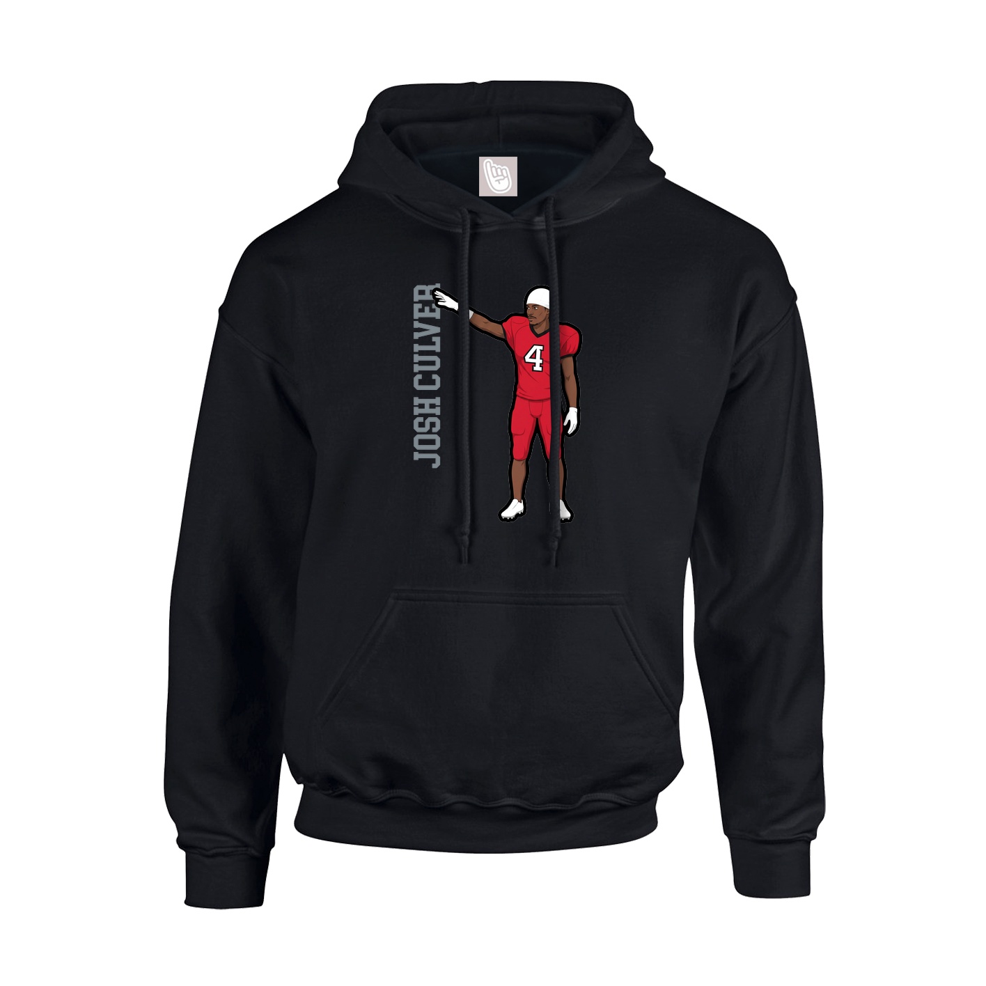 Youth Hoodie — Name Vertical in Black