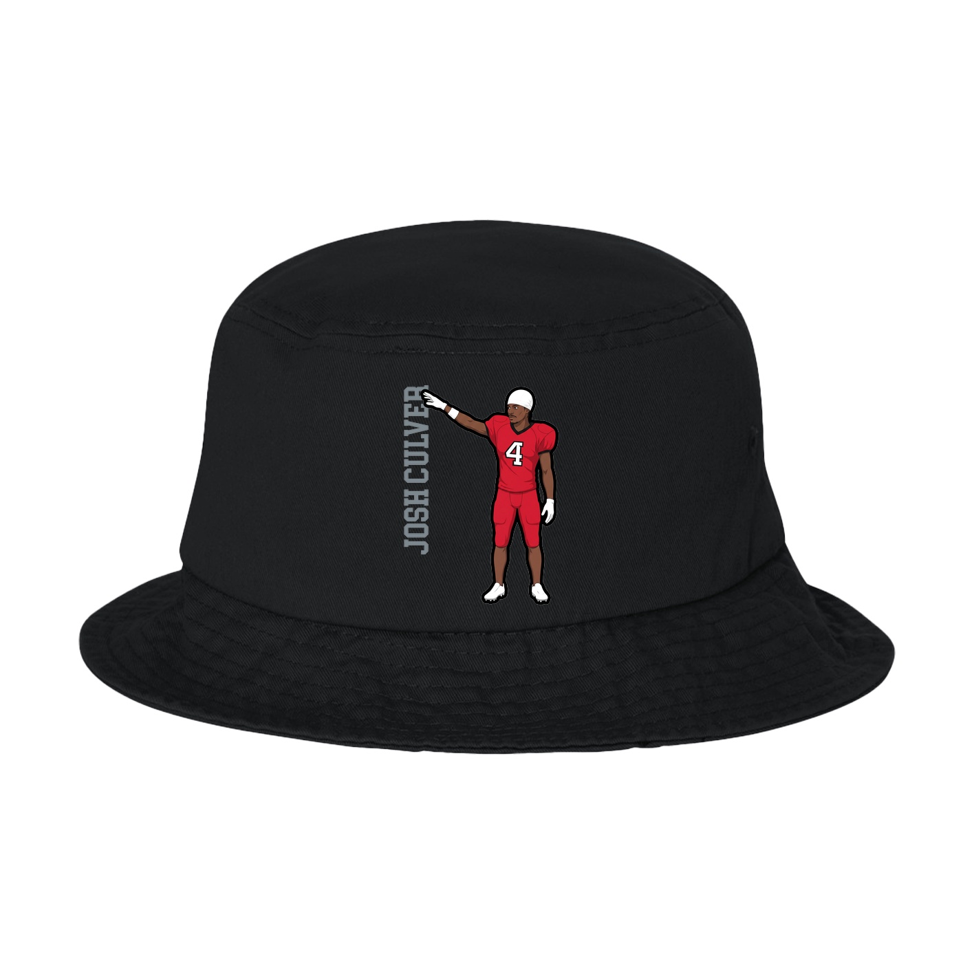 Bucket Cap — Name Vertical in Black