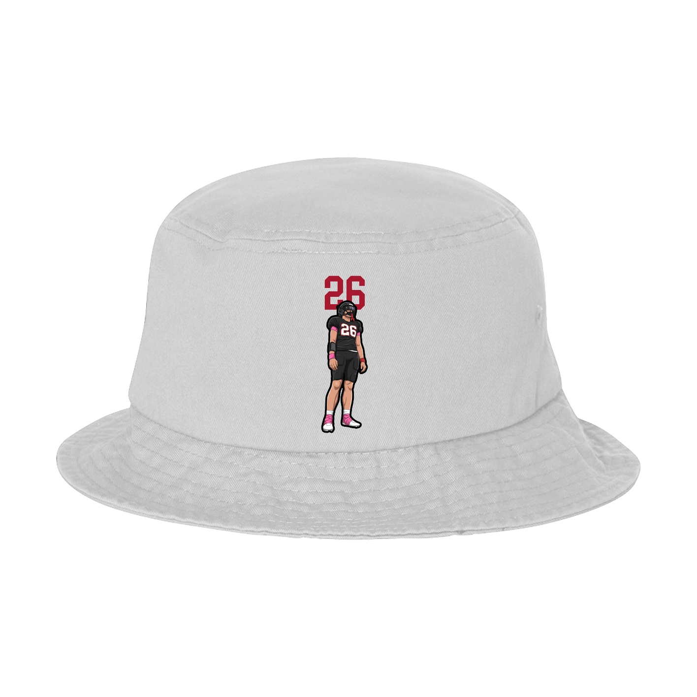 Bucket Cap — Number Top in White