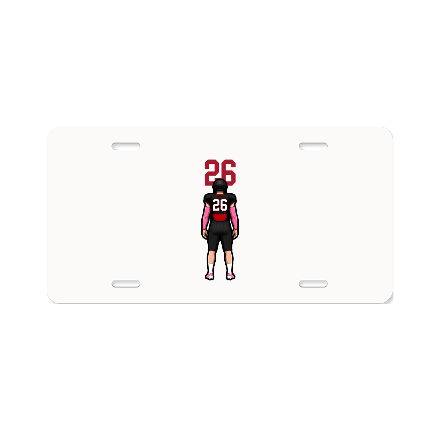 License Plate — Number Top in Classic