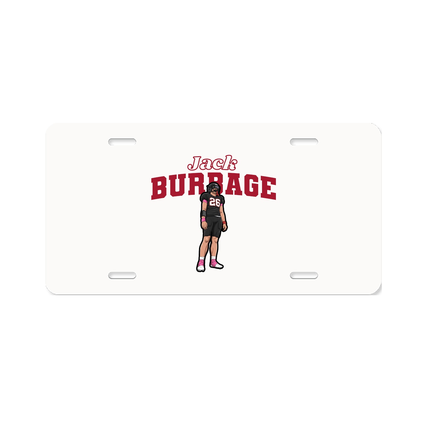 License Plate — Name Arch in Classic