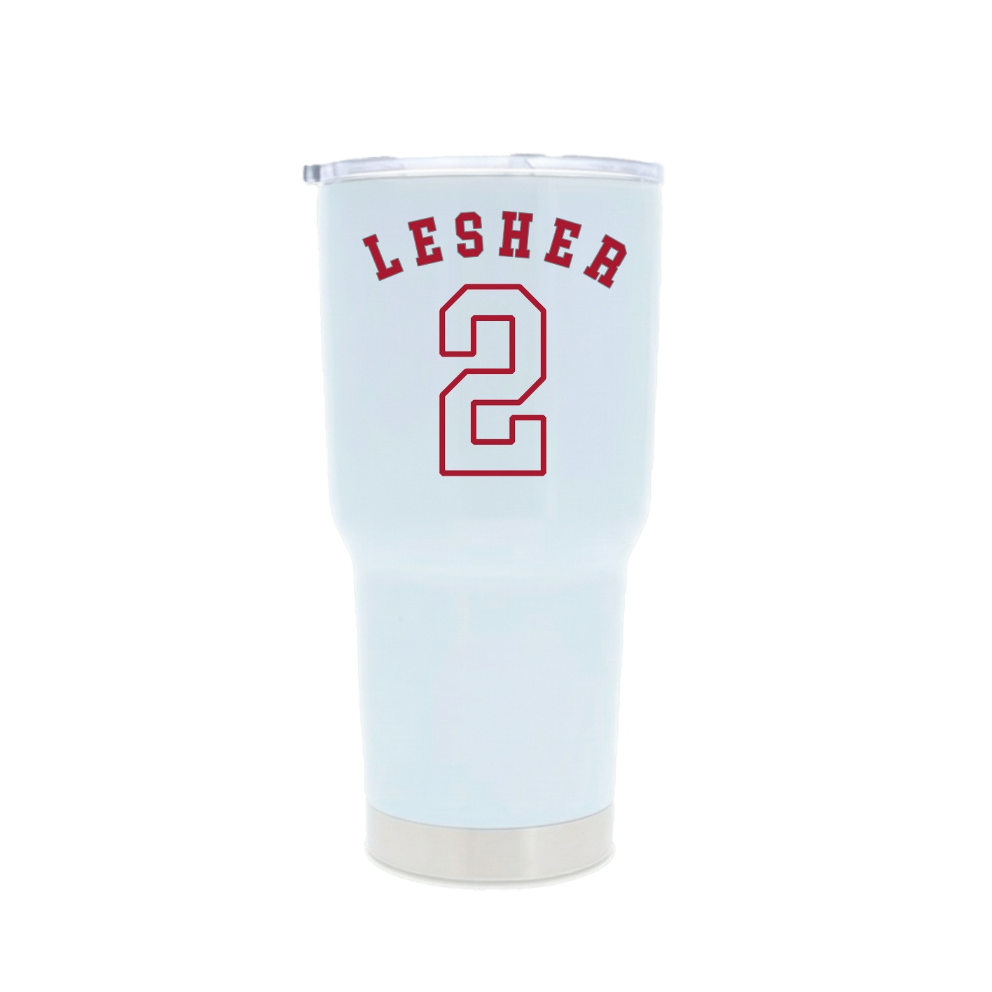 30oz Stainless Steel Tumbler — Shirsey Arch in White