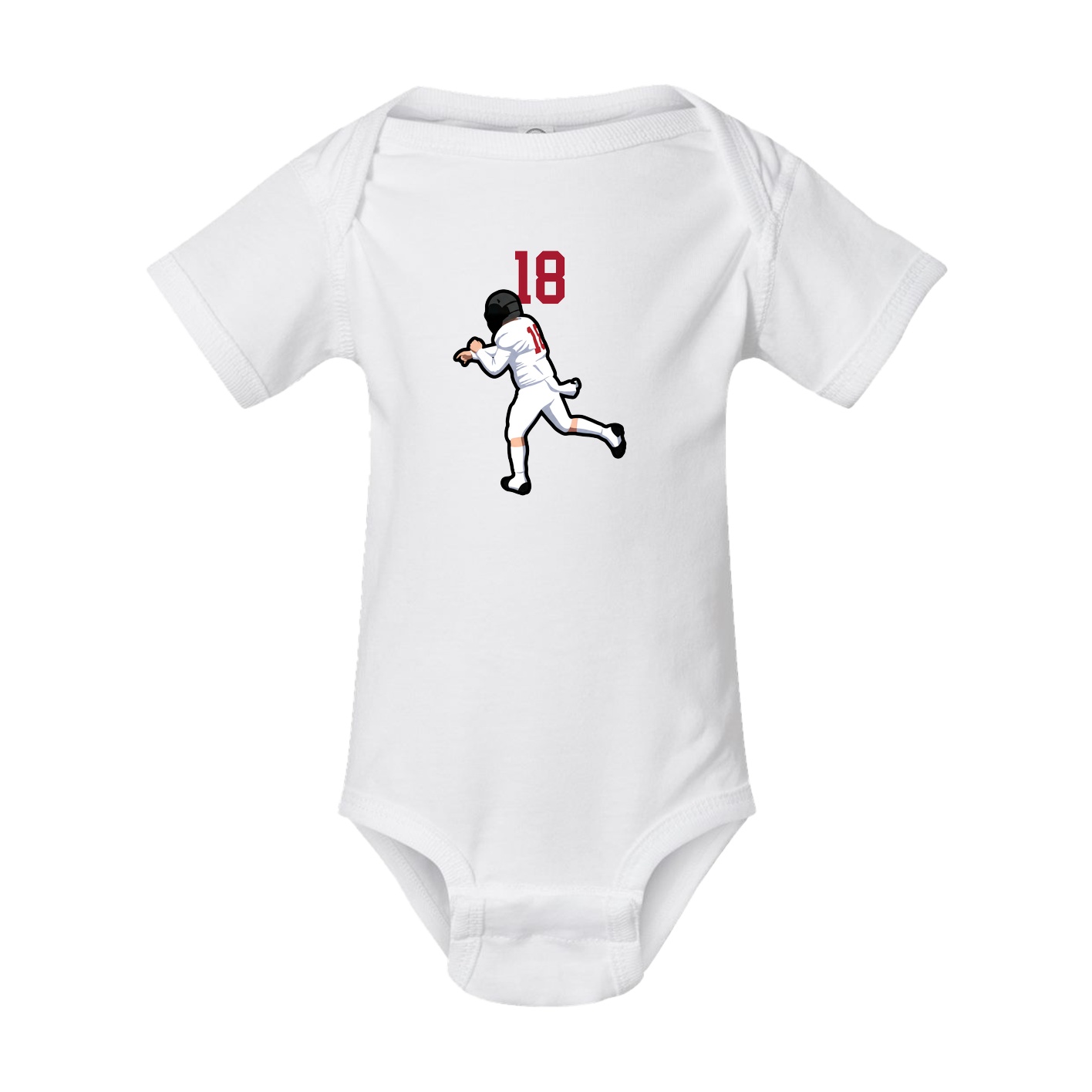 Baby Onesie — Number Top in White