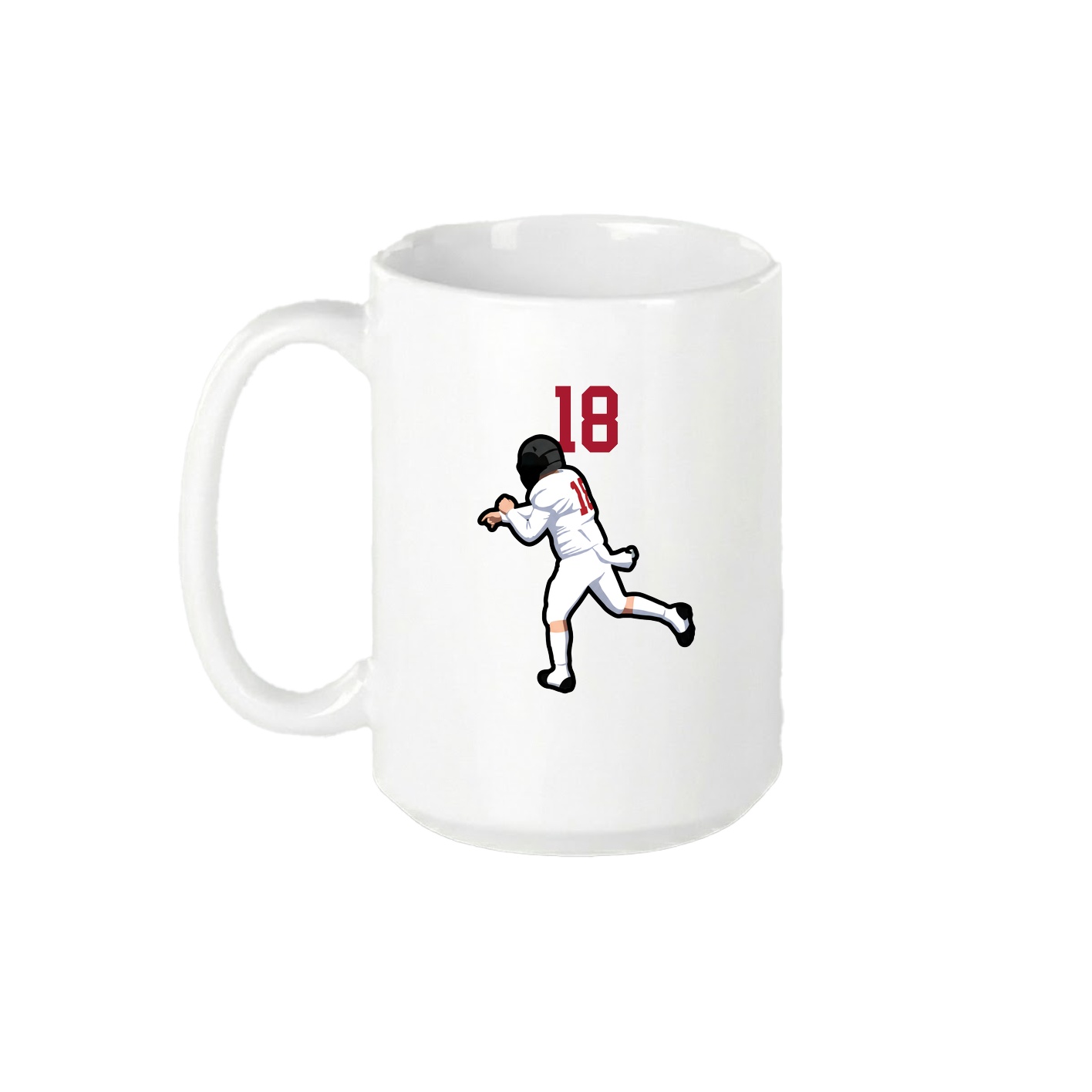 15oz Coffee Mug — Number Top in White