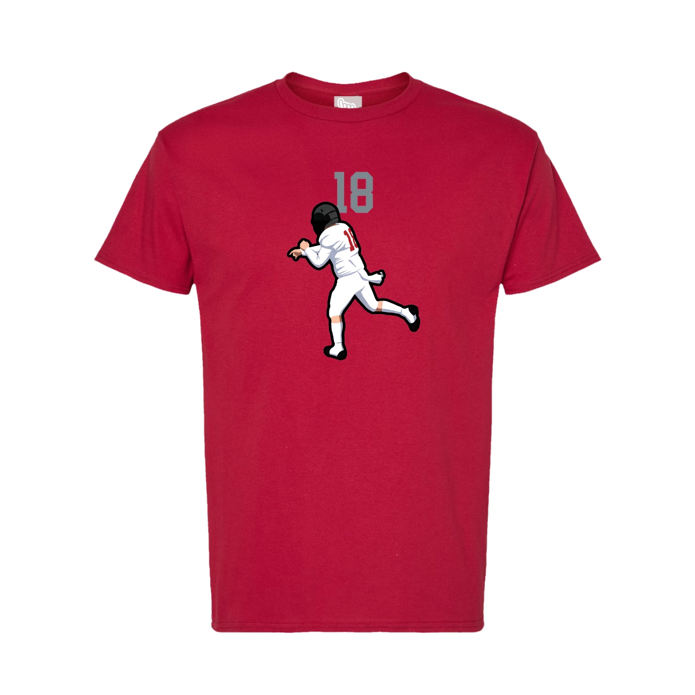 Tee — Number Top in Crimson