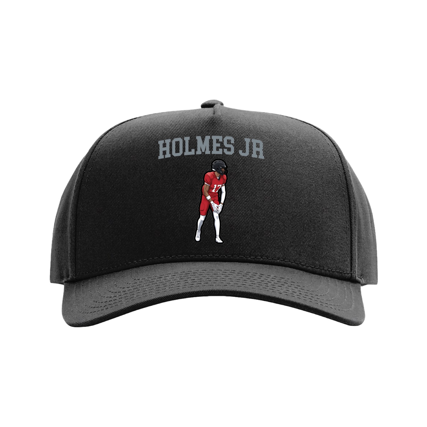 Full Fabric Five-Panel Champ Cap — Shirsey in Black
